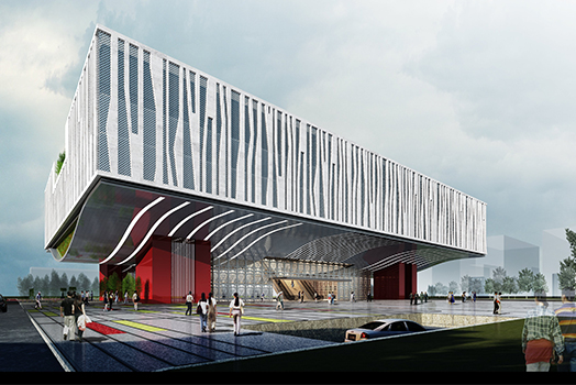 文體中心方案一透視三白天